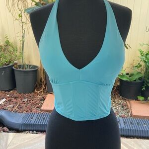 Women's $10 Halter Corset Top - Blue